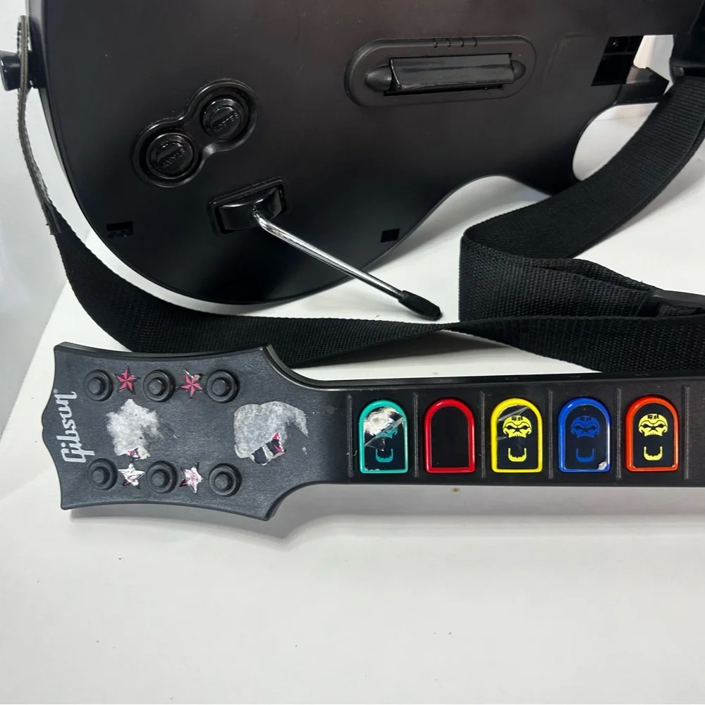 Guitar Hero Gibson Wireless Controller For Sony PS3 Powers On No Dongle